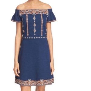 Tory Burch blue orange Nell Dress XS